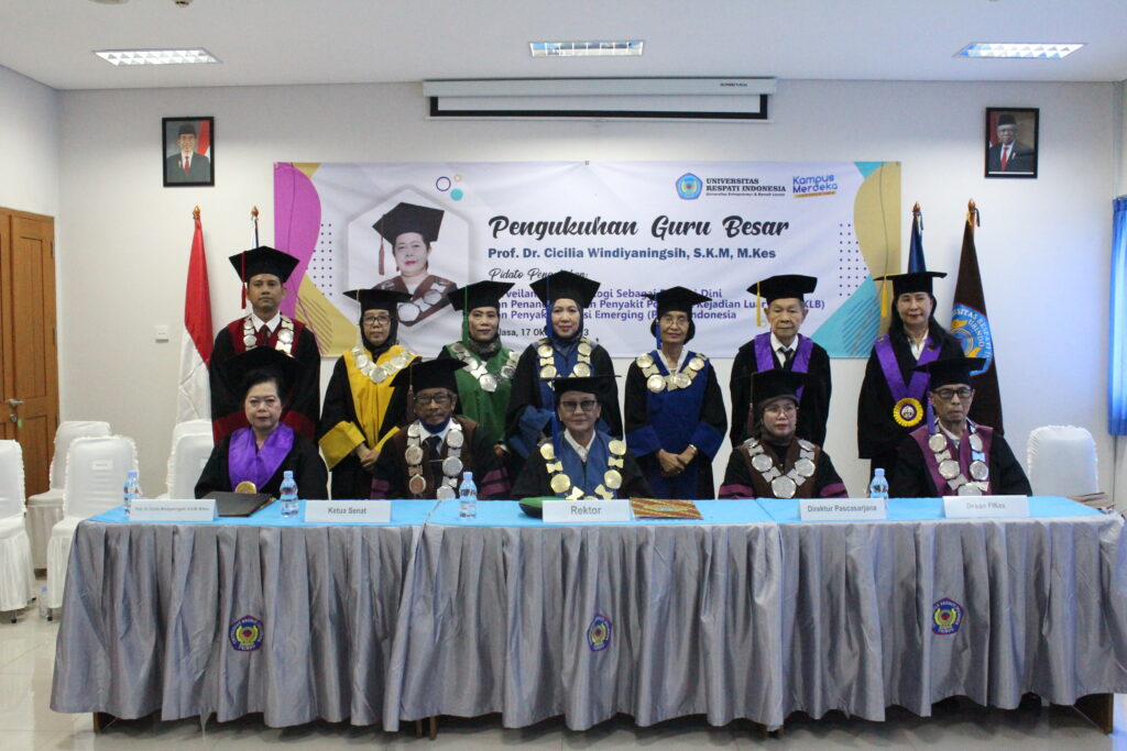 PENGUKUHAN GURU BESAR UNIVERSITAS RESPATI INDONESIA : PROF. Dr. CICILIA WINDIYANINGSIH, S.K.M., M.Kes