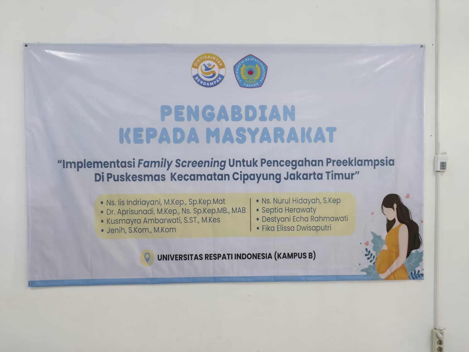 PkM Hibah Internal URINDO Implementasi Model FAMILY SUPPORT secara Kolaboratif untuk Pencegahan Preeklampsia di Puskesmas Kecamatan Cipayung Jakarta Timur
